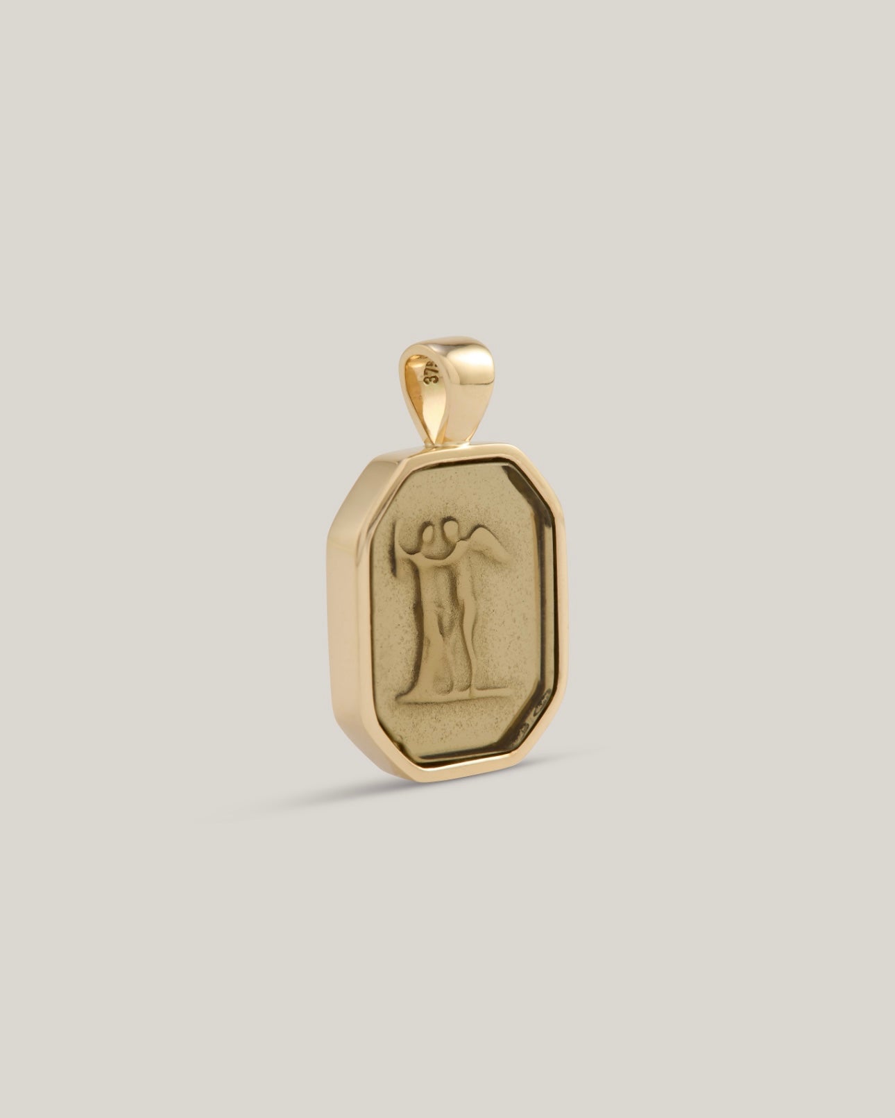 BROWN CUPID & PSYCHE PENDANT