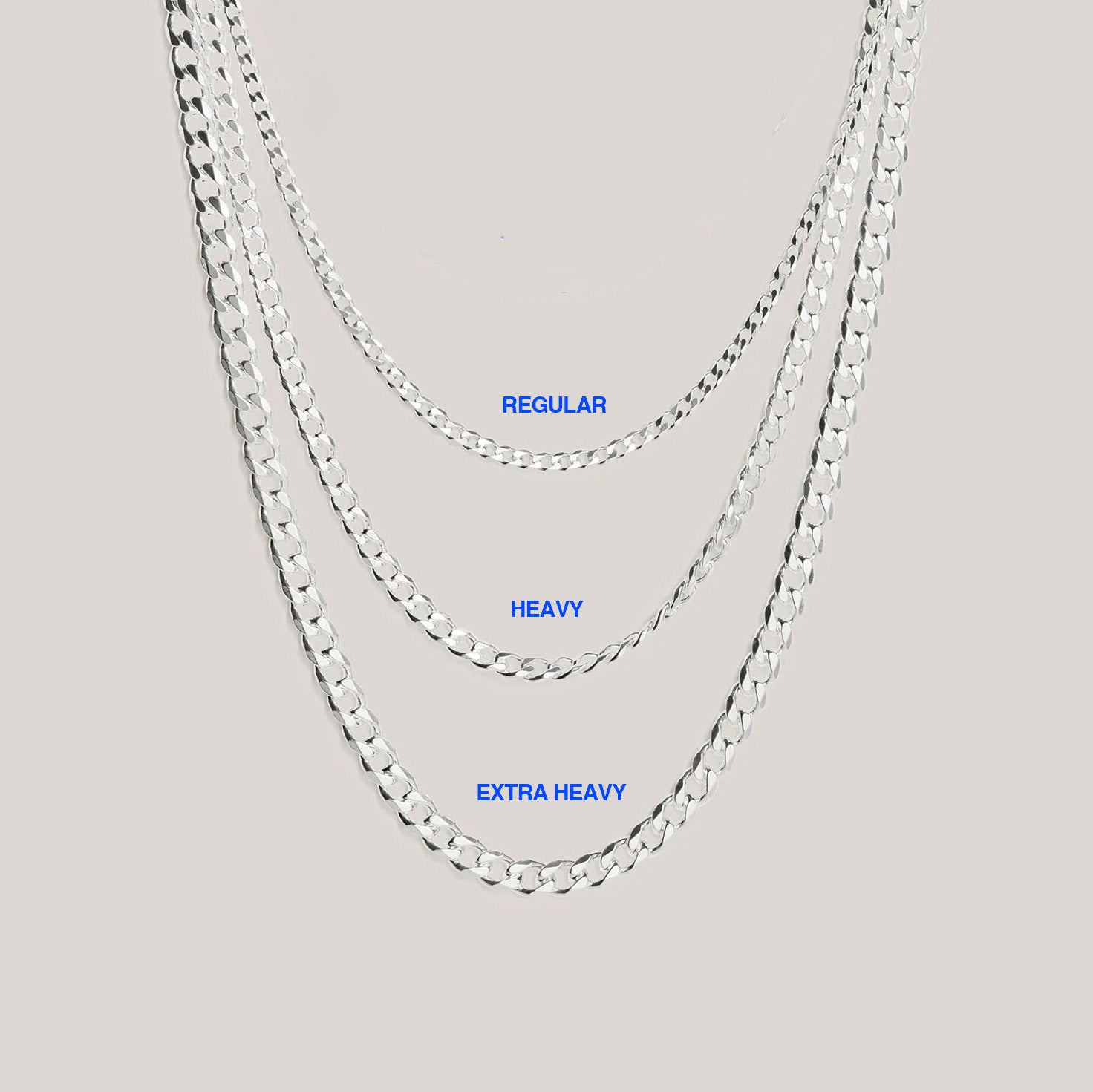 SILVER CURB CHAIN